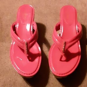 Coach  platforms  fuschia  beauties.